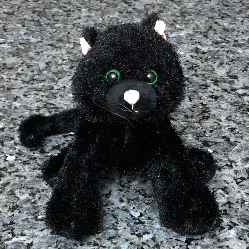 Ganz Webkinz Black Cat plush cat